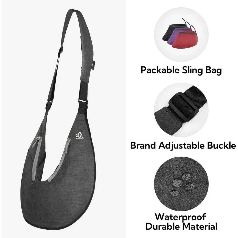 Packable Nylon Travel Crossbody Bag Women Lightweight Anti-Theft Organizer